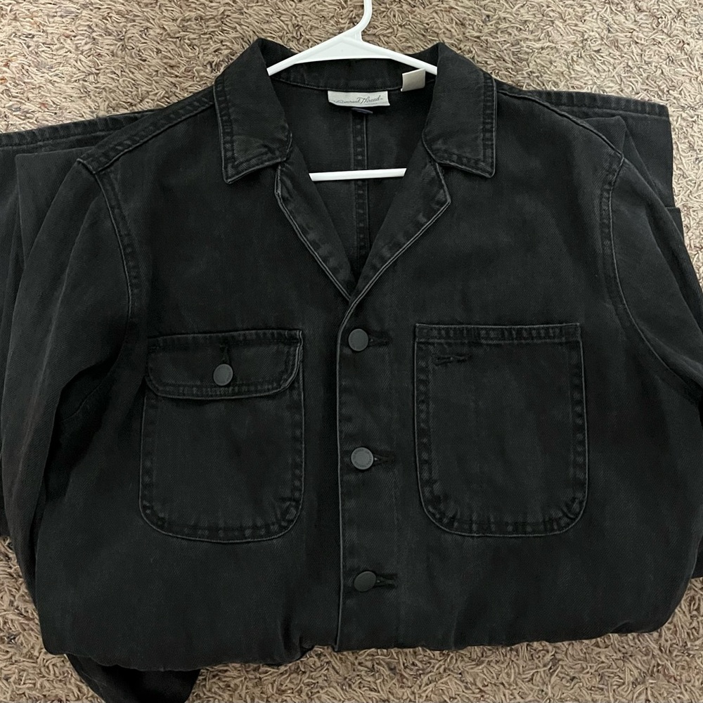 Universal Thread Black Button Up Jumpsuit - image 4